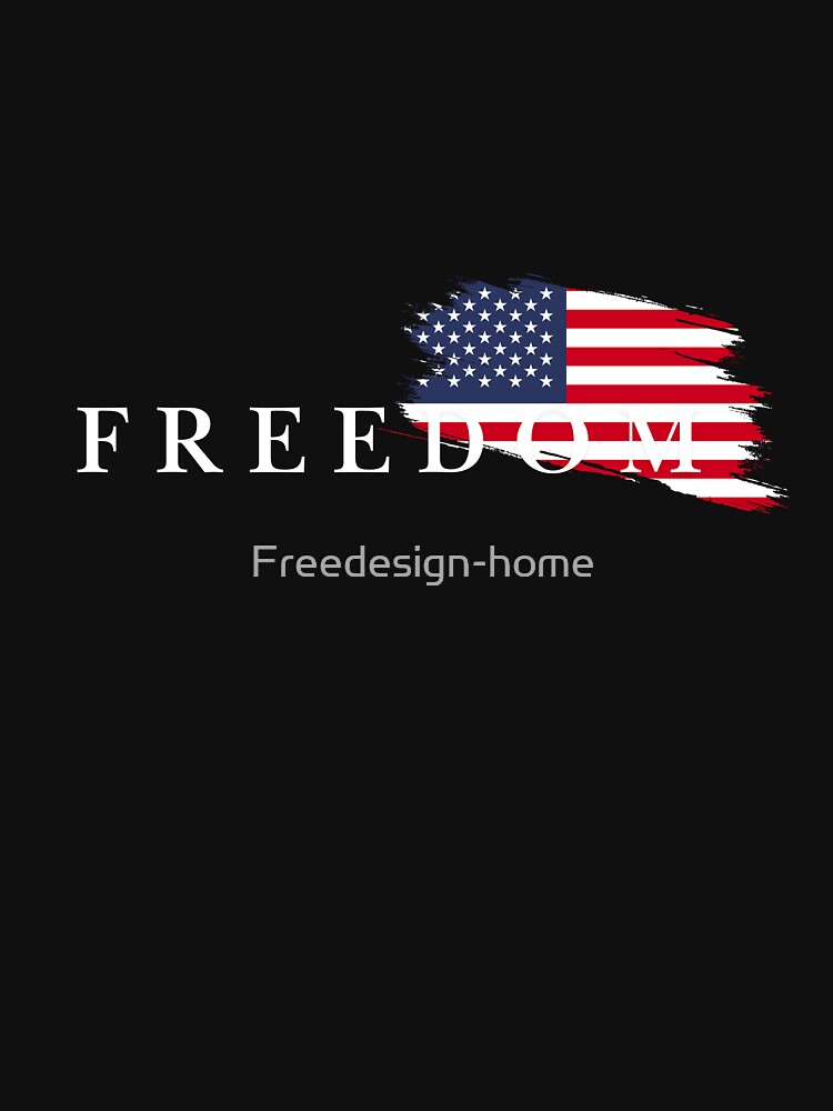 Freedom Vintage American Flag for July 4th | American Pride by Freedesign-home