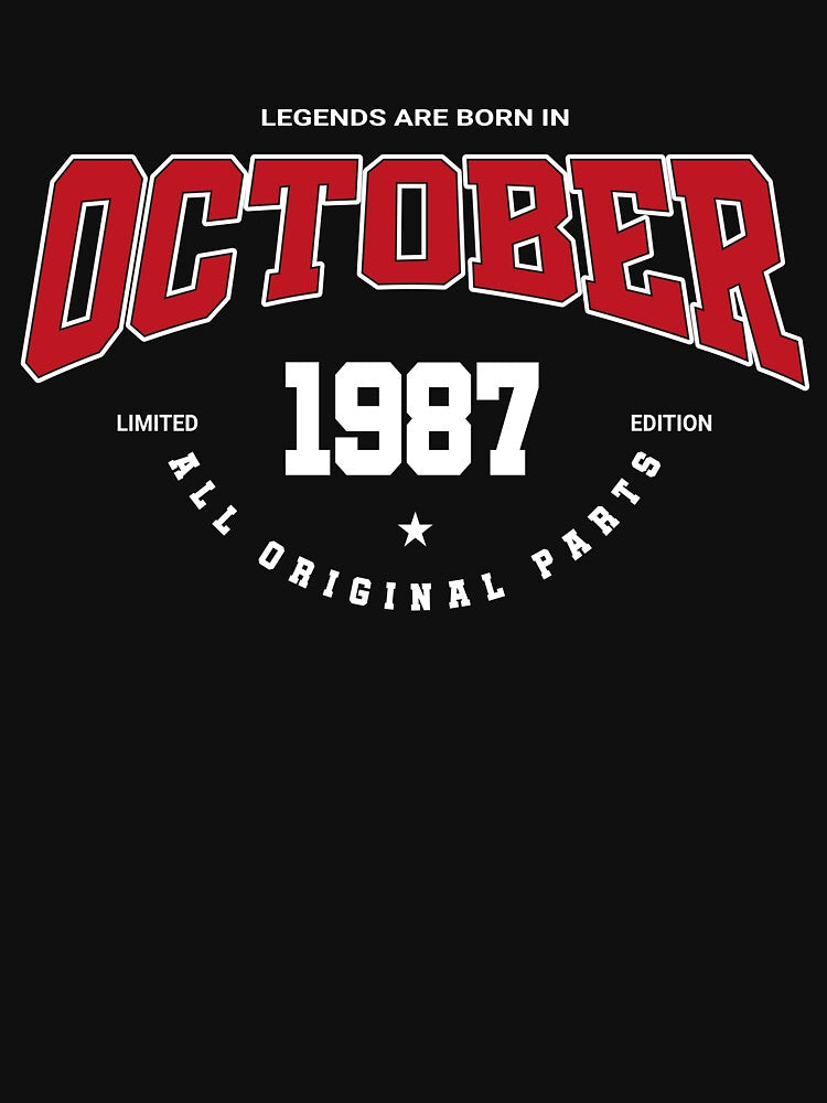 October legends 1987 by HB Shirts