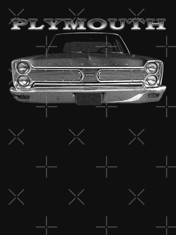 1966 Plymouth Fury Front Black Classic Guys  Unisex Tee Logo Cheap Tee Logo Love Shirt Unique T-Shirts Print On Demand by bonderclkapfers