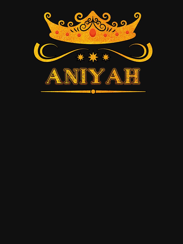 Aniyah Personalized Name With Crown - Cool & Custom Gift for Girls, Teens by Oussinc