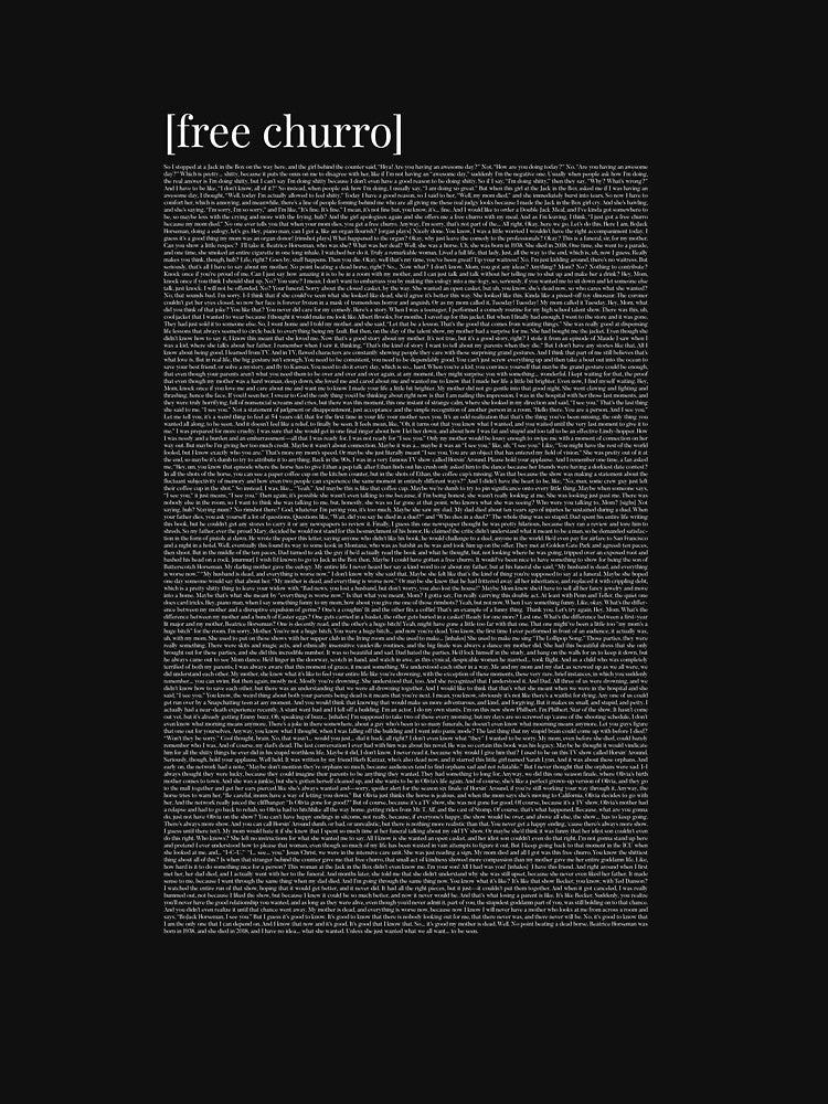 Free Churro Monologue Full Script - Bojack Horseman by Subtlety
