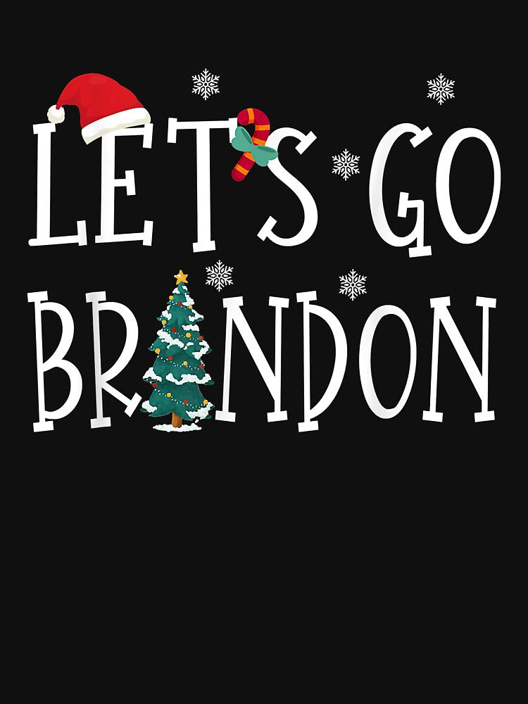 Let's Go Braden Brandon Conservative Anti Liberal Santa Hat T-Shirt by jeanachrpl1