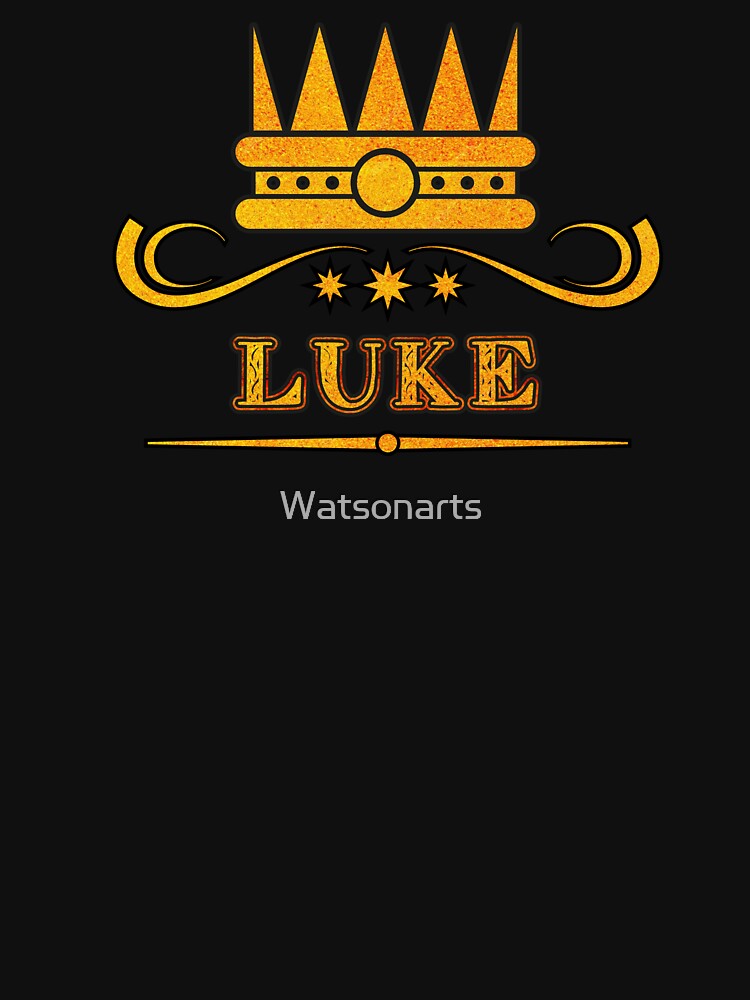 Luke Personalized Funny & Unique Custom Name Design for Men, Teens, and Boys by Watsonarts