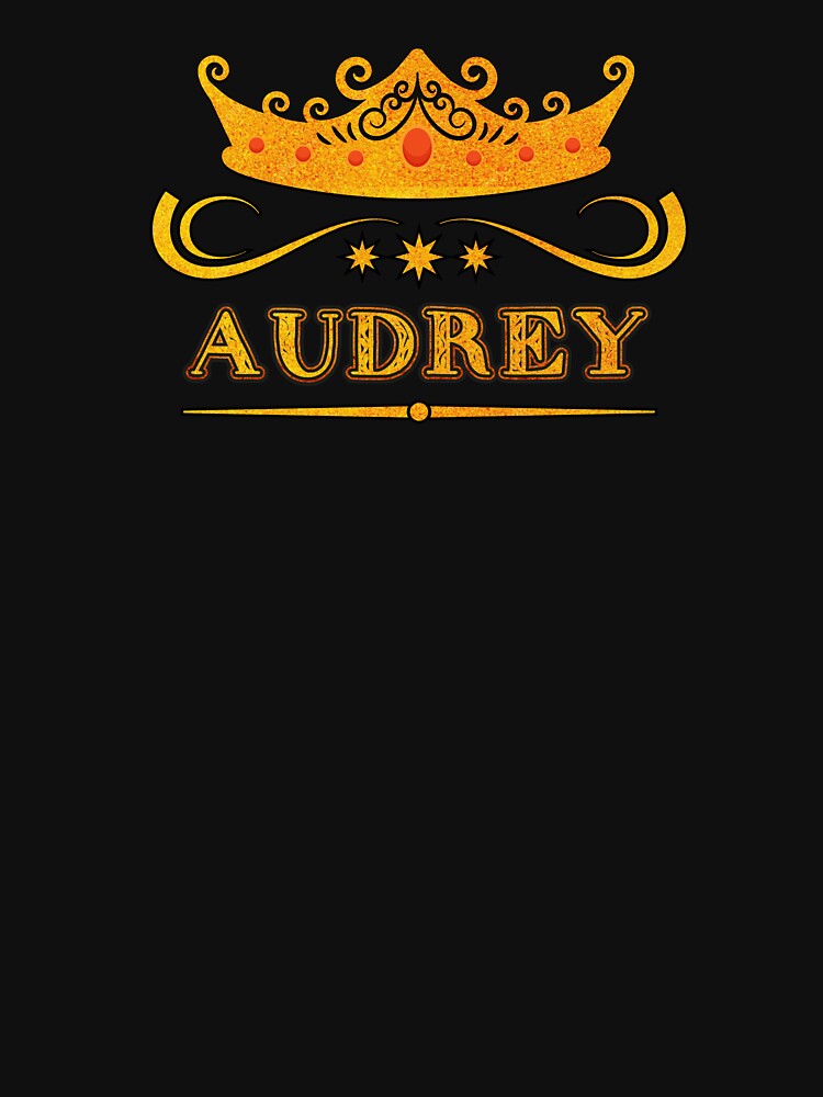 Audrey Personalized Name With Crown - Cool & Custom Gift for Girls, Teens by Oussinc
