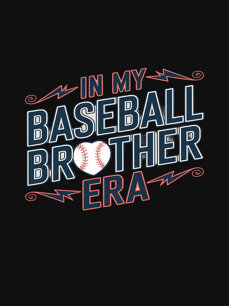 In My Baseball Brother Era Groovy Family Matching by Belkisallen