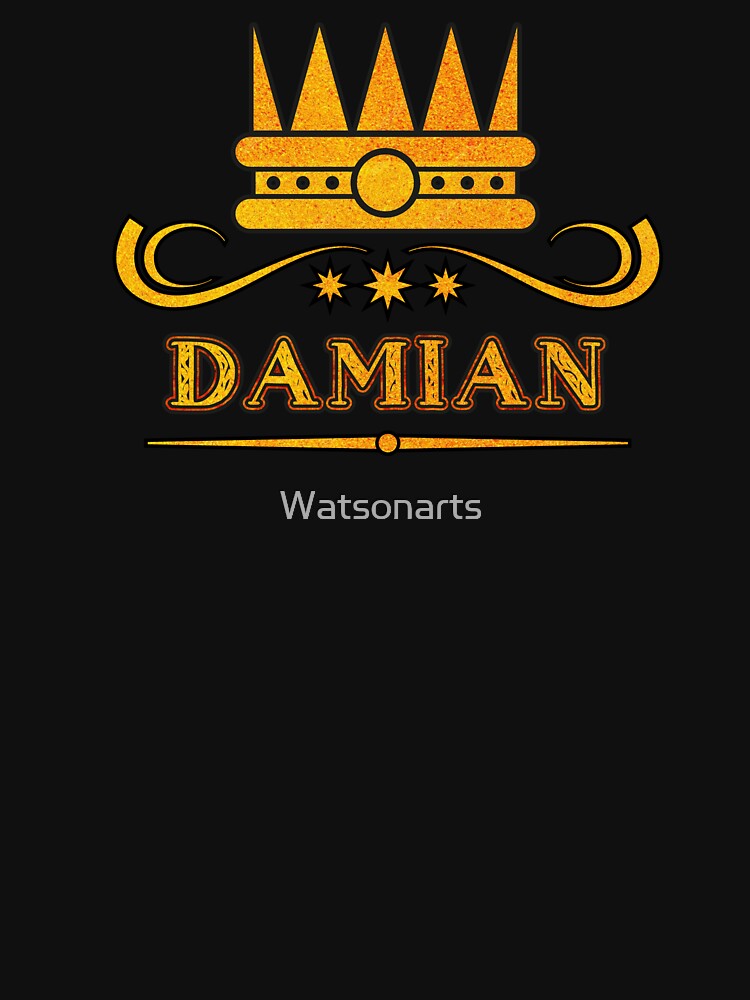 Damian Personalized Funny & Unique Custom Name Design for Men, Teens, and Boys by Watsonarts