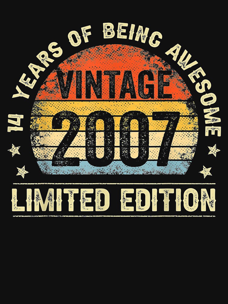 14 Year Old Vintage 2007 Limited Edition 14th Birthday by fishingcat19