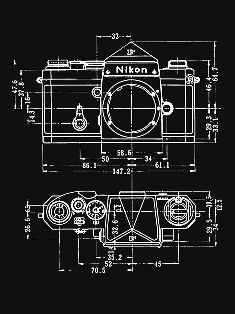 Vintage Photography Nikon Blueprint by phalangeslifeti