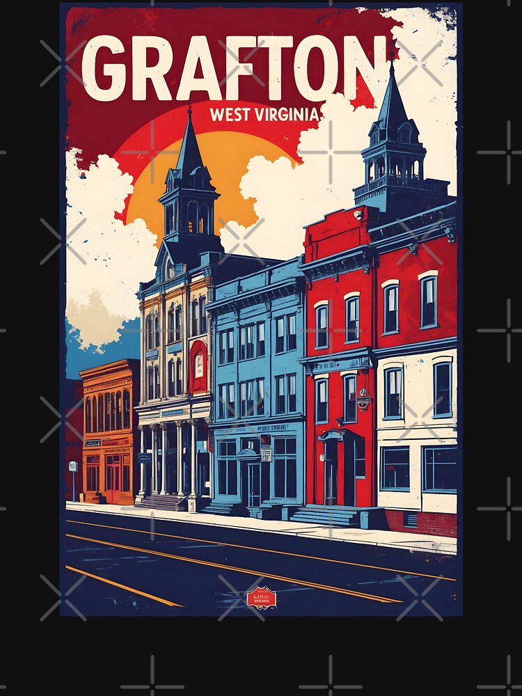 Grafton West Virginia 1950s USA Vintage Travel Tourism by TravelersGems