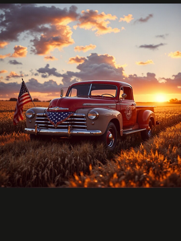 American Vintage Pickup Truck at Sunset by BeautifulVirtues