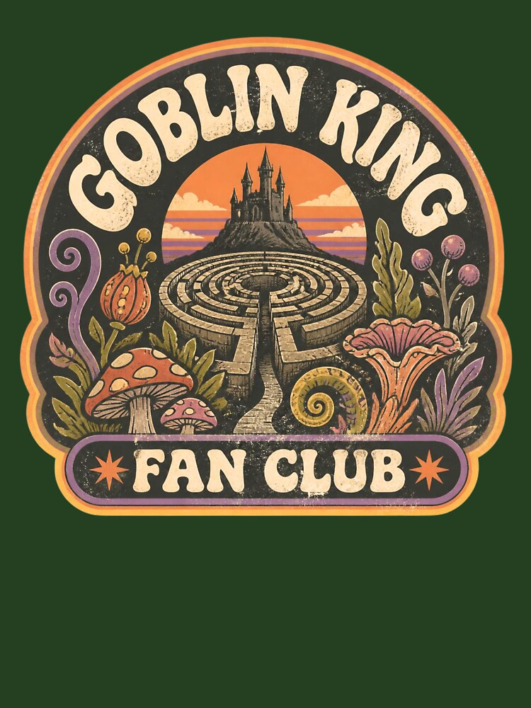 Goblin King Fan Club Retro Graphic by Reverie & Roses