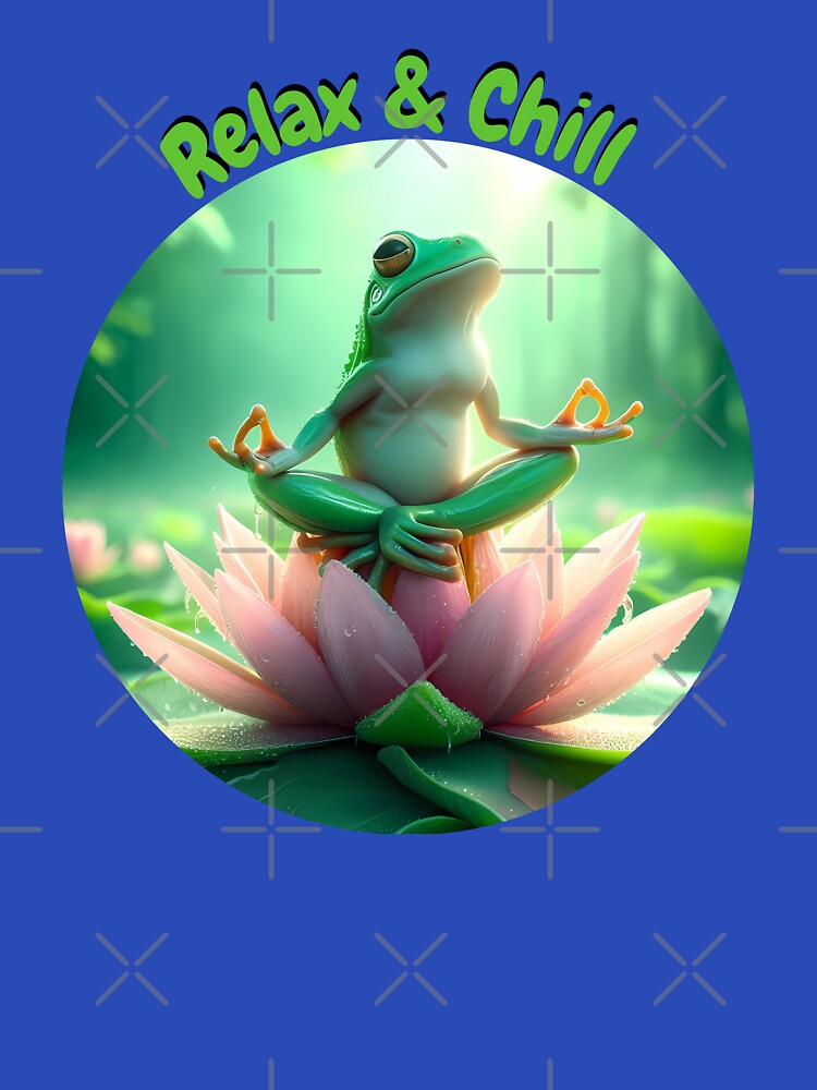 Relax & Chill Frosch in Lotus 2 by Toms Tee
