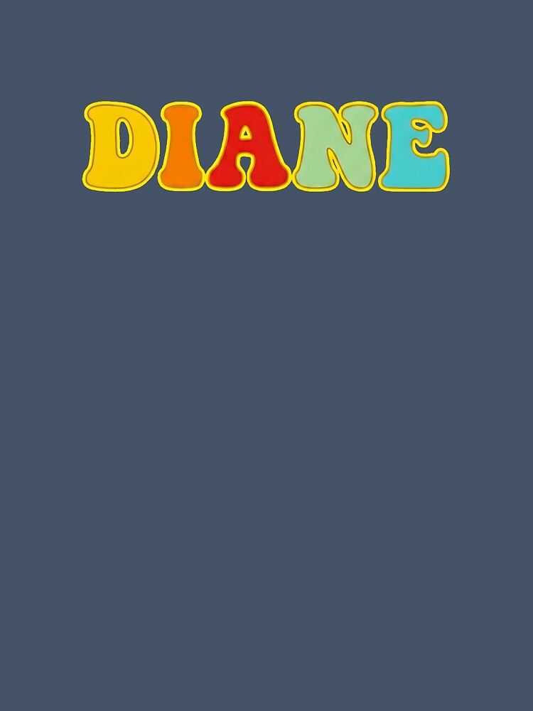 ❤️ Diane Personalized Name Wavy Retro Shirt, Coffee Mug, Sticker Gift by HelixPedia