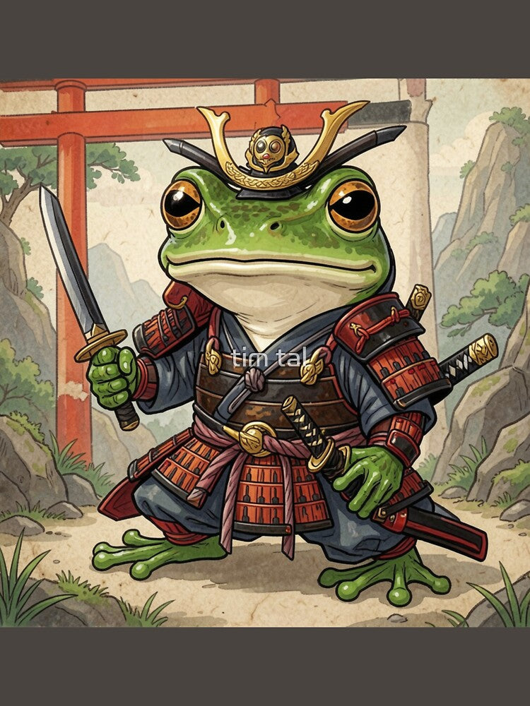 Tiny Ronin Frog by tim tal