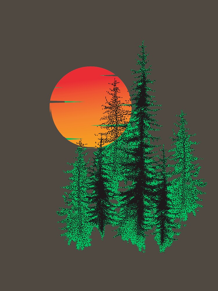 Sunrise ~ Nature shirt, Men's Nature shirt, Graphic Tee, Forest Graphic Tee, Camping Tee, Men's Outdoors T-Shirt, Environmental Shirt, gift by zuynie