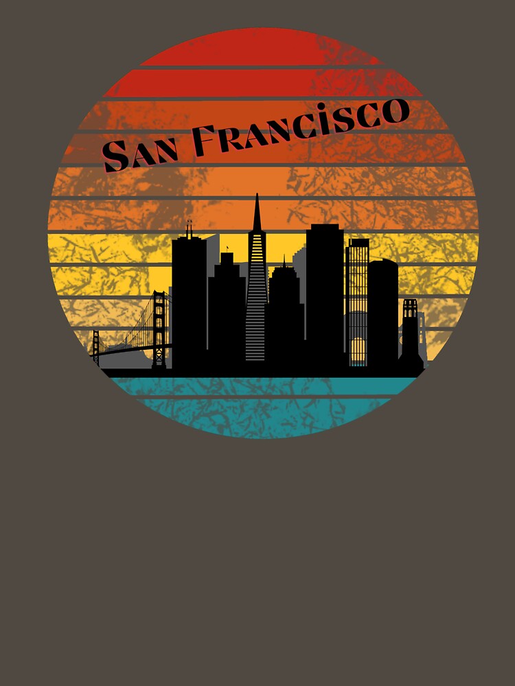 San Francisco, NYC Retro Sunset w/ Skyline by StudioFourty2