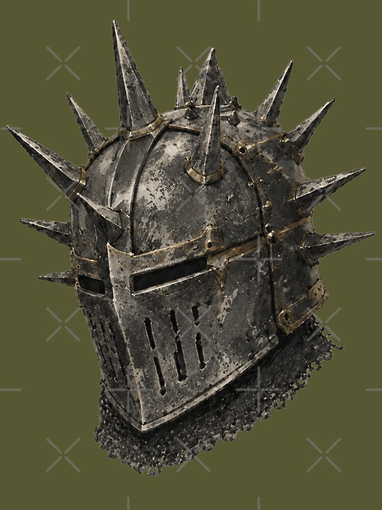 Spiked Medieval Helm Dark Fantasy by ZOHRR