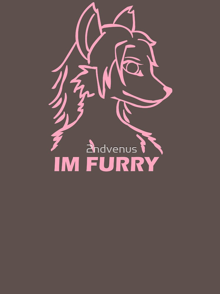 IM FURRY PINK Anthro Fox Wolf Canine by 2ndvenus