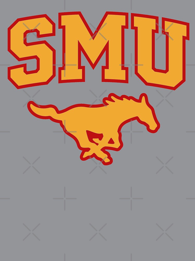 SMU Red Logo & Gold Peruna by one-broke-kid
