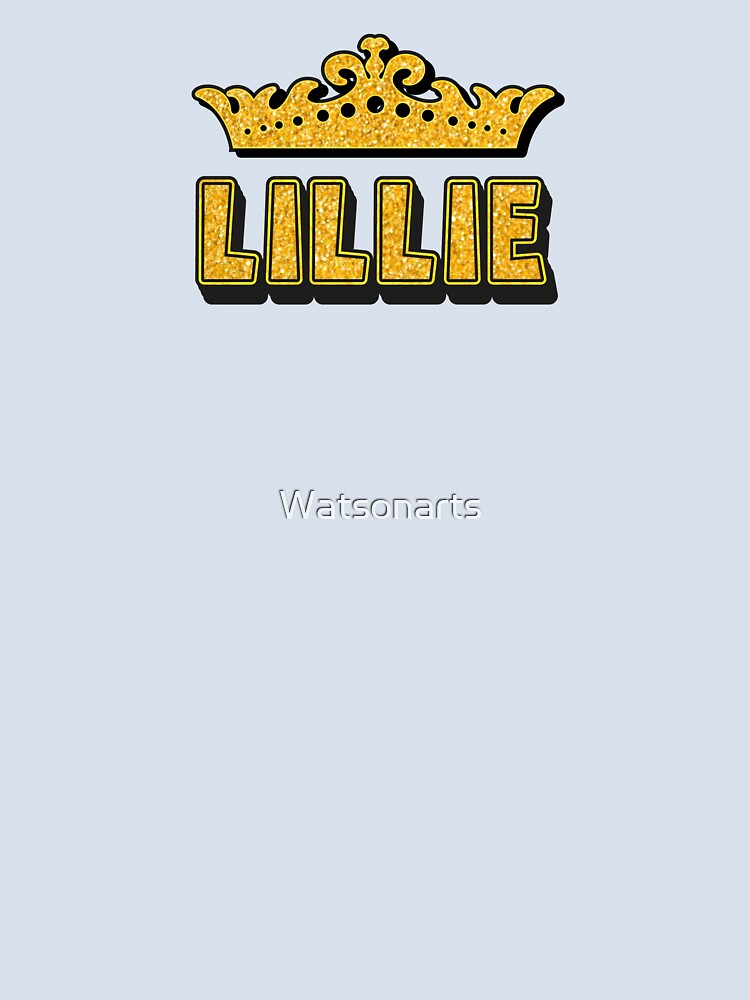Lillie Personalized Funny Custom Name Crown Design by Watsonarts