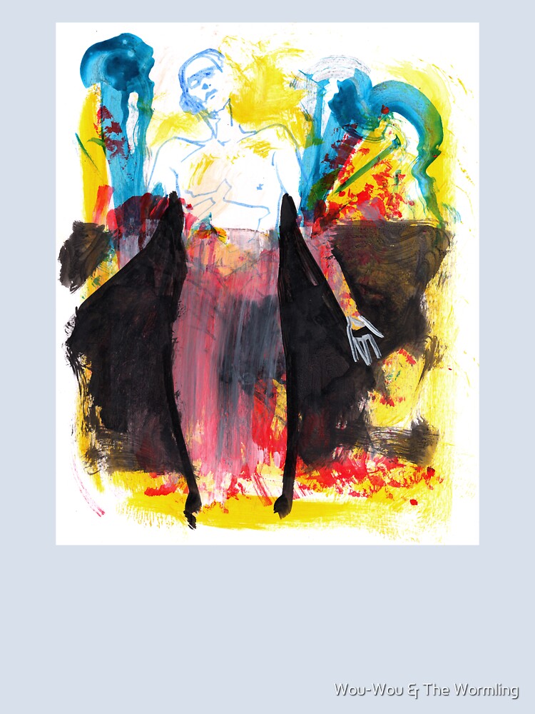 Blue Figure by Wou-Wou & The Wormling