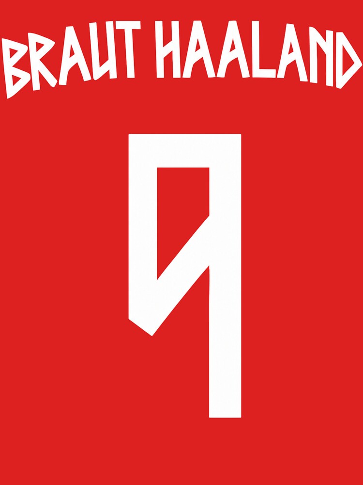 Braut Haaland Number 9 Norway Soccer by RafaelScherer