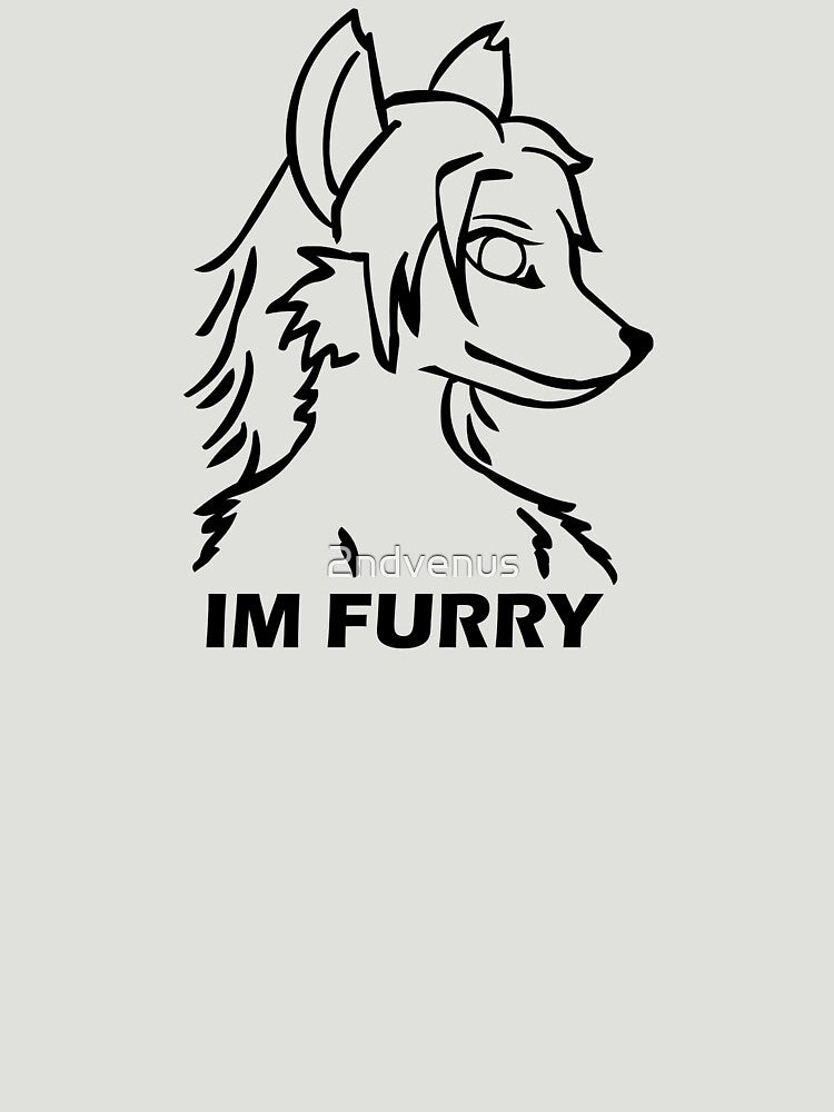 IM FURRY BLACK Anthro Fox Wolf Canine by 2ndvenus
