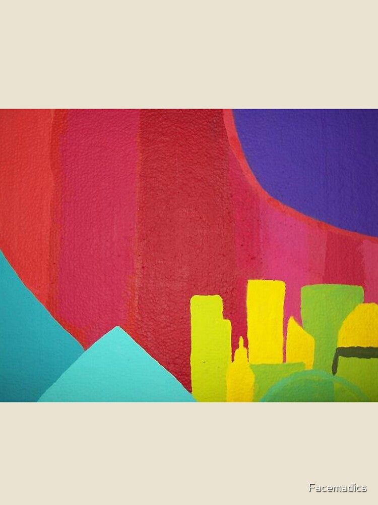 Purple Sun (Facemadics colorful abstract painting) by Facemadics