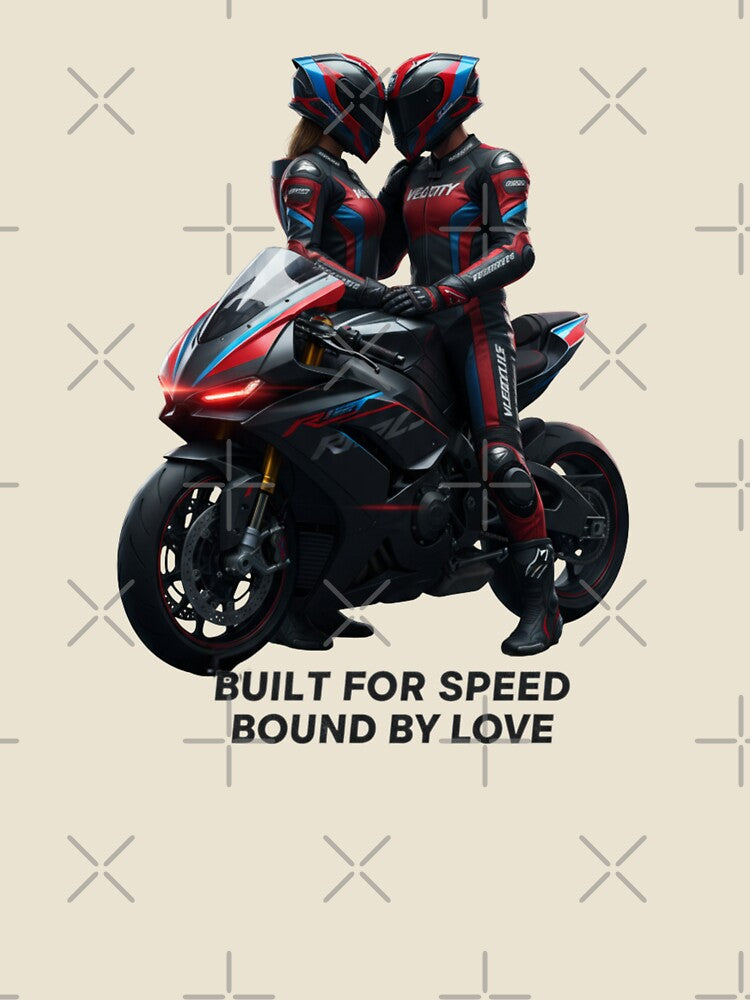 Built for Speed. Bound by Love- Motorcycle Couple Design by TwoWheels-shop