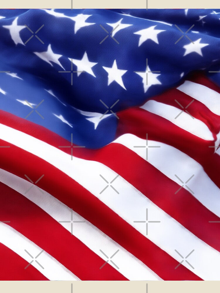 Stars and Stripes - Close-Up of the US Flag, Patriotic Elegance by Dubage603
