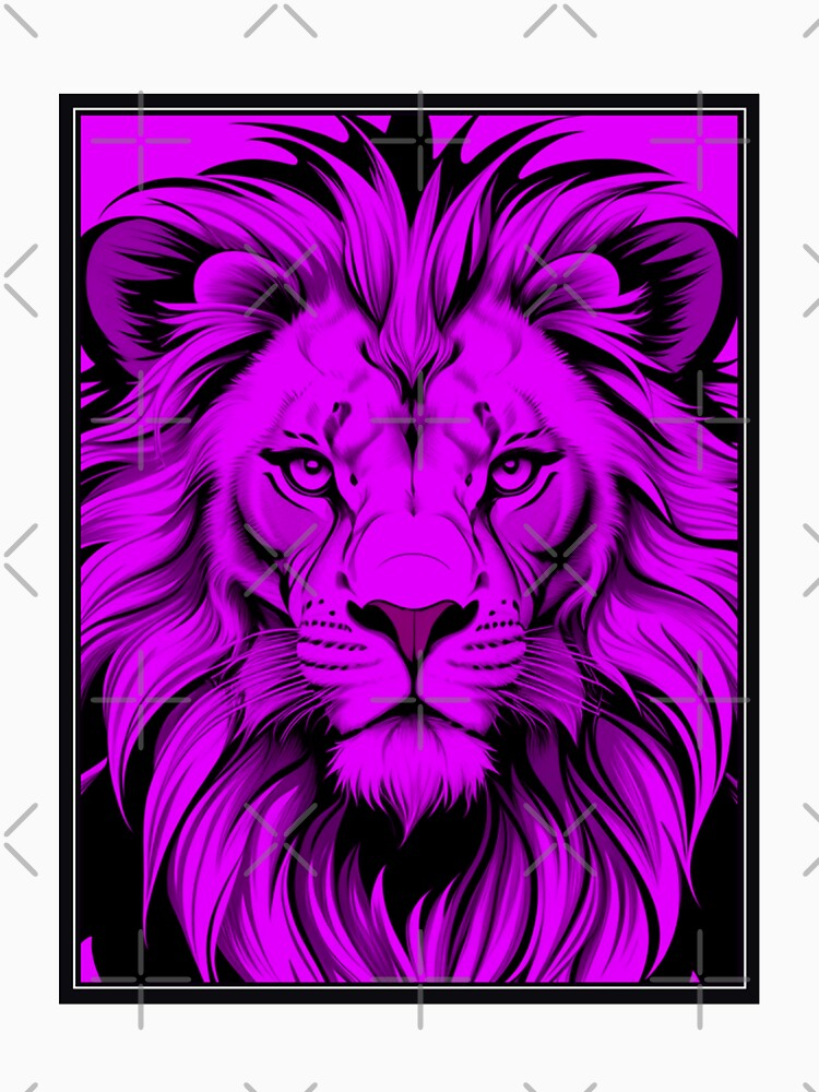 Purple Lion Illustration by NordicBadger