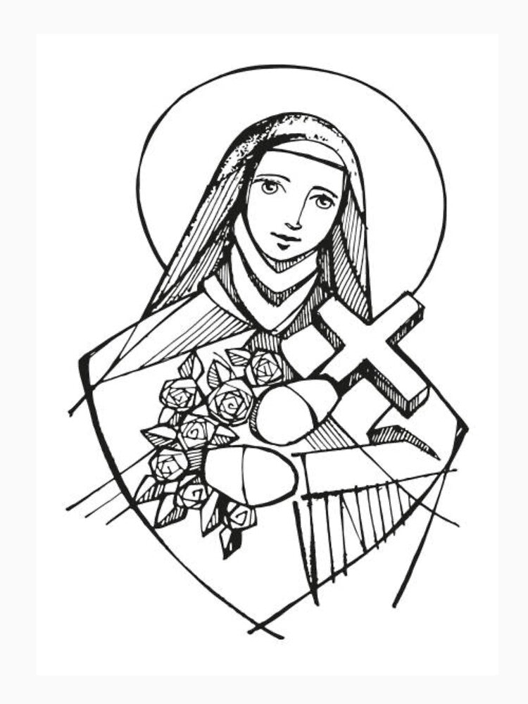 Hand drawn illustration of Saint Theresa stock illustration by ULTRAMAX_DESIGN