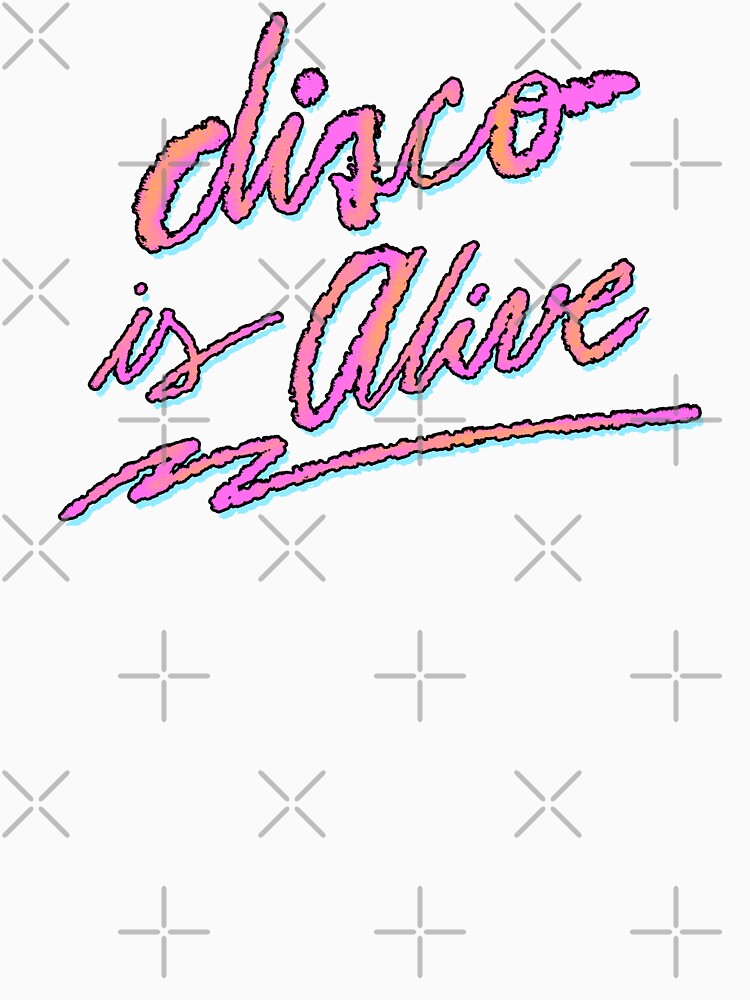 Disco is alive sketchline 80s style by DiscoDiscoMx