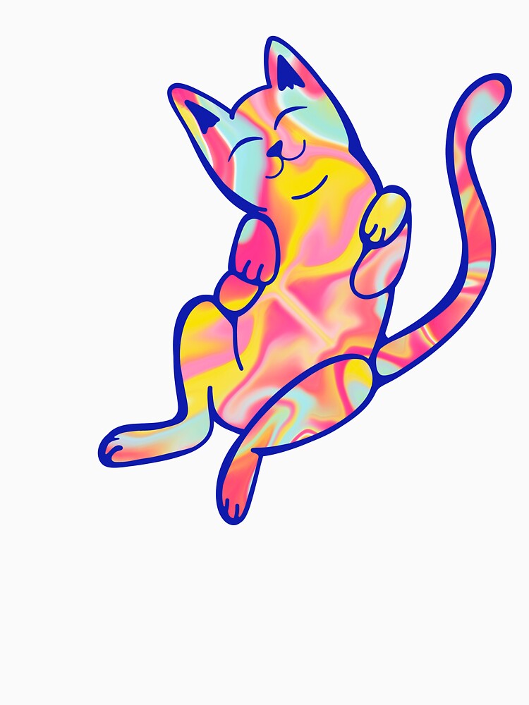 Tie dye kitty by Fern&Lantern