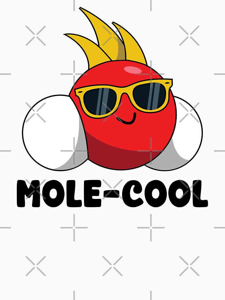 Molecool Molecules Cool Molecule Chemistry humor Science joke by Martina Mladenova