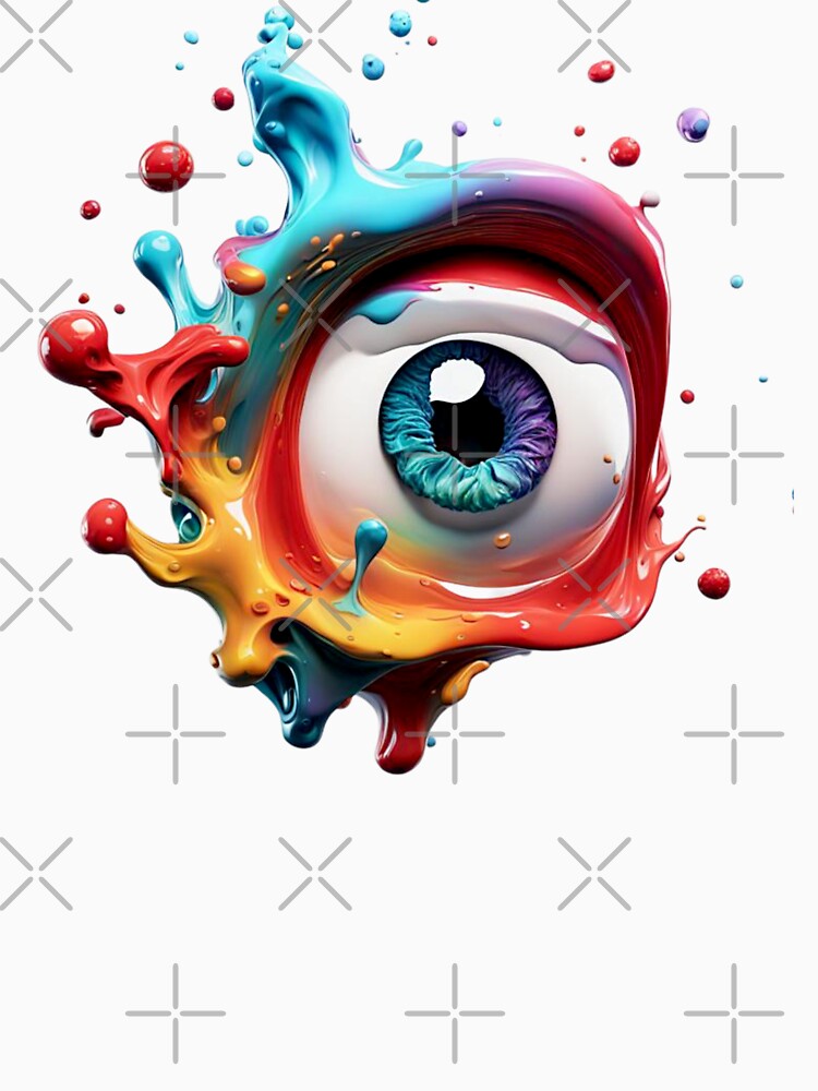 Blue Eye - fluidwatercolor blue purple by fluidwatercolor