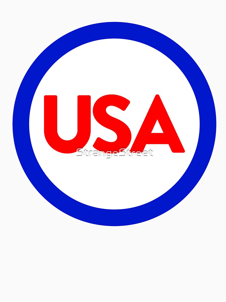 USA Retro Logo ~ American USA Proud by StrangeStreet