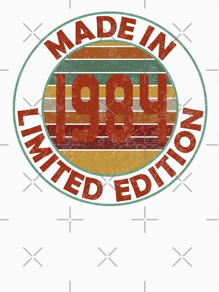 Made In 1984 Limited Edition Retro Vintage by Qudkin
