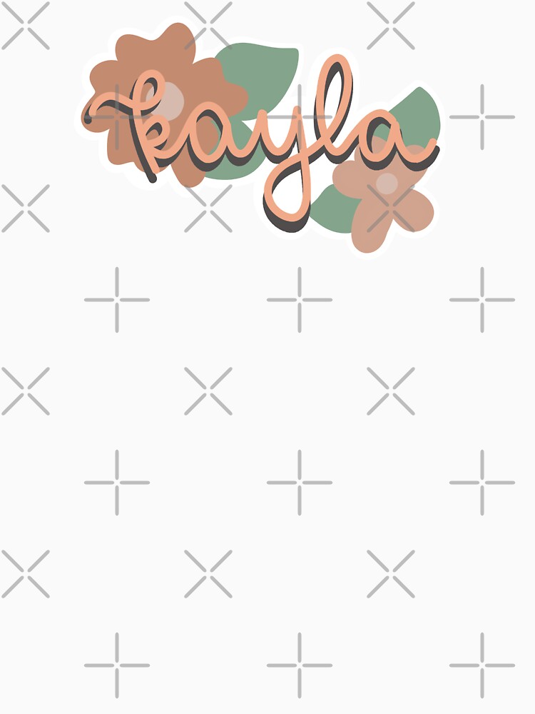 Floral Kayla in Cursive by kaylasbubble