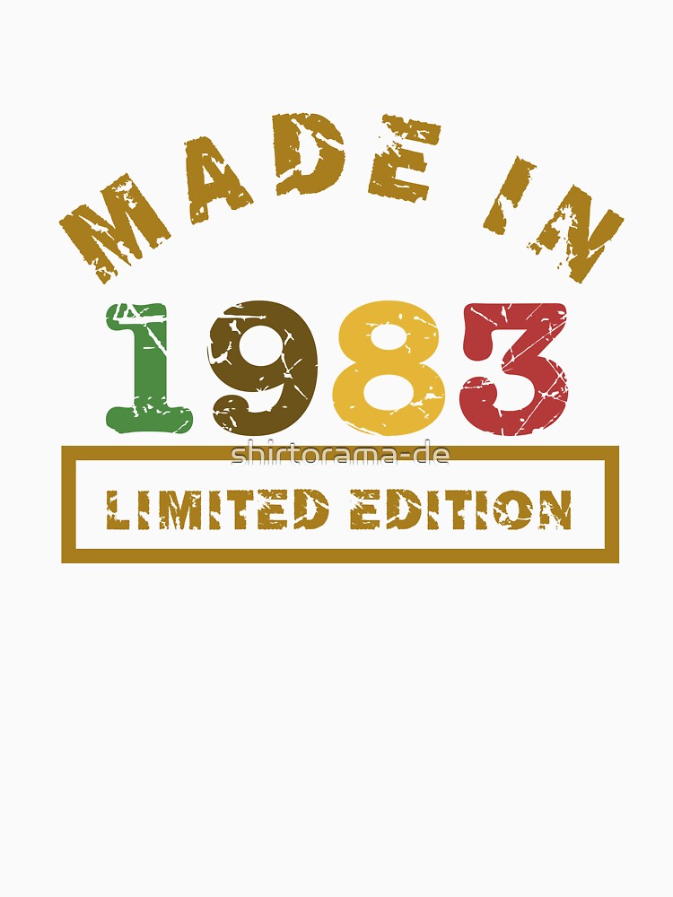 Made in 1983 - Limited Edition / Born in 1983 by shirtorama-de