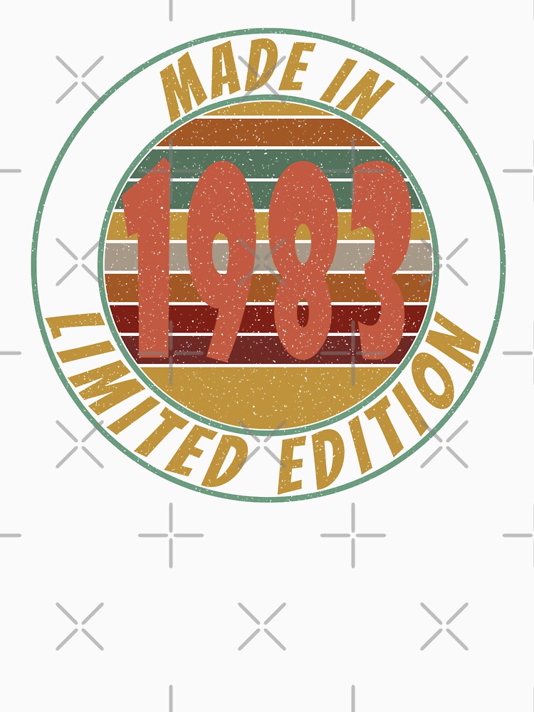 Made In 1983 Limited Edition Retro Vintage by Qudkin