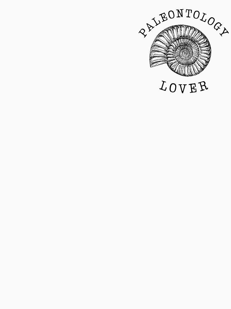 Vintage fossil logo “Paleontology Lover” – retro design for paleontology enthusiasts – Ammonite by MirraRocks