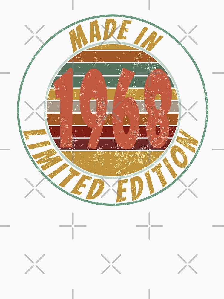 Made In 1968 Limited Edition Retro Vintage by Qudkin