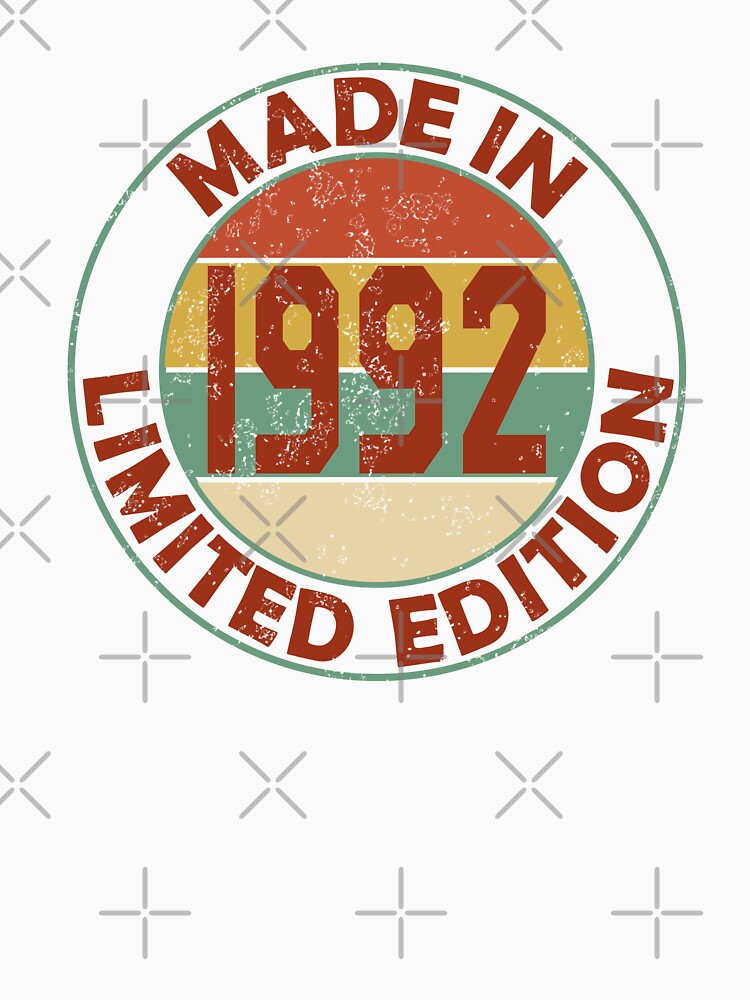 Made In 1992 Limited Edition Retro Vintage by Qudkin