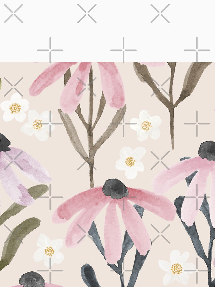 Watercolor Lilac Flowers Purple Floral by Erin Kendal