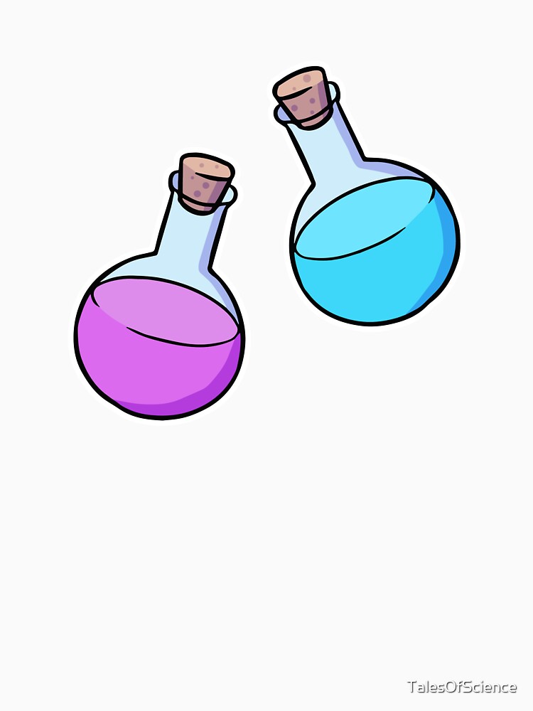 Cute Chemistry Flasks cartoon by TalesOfScience