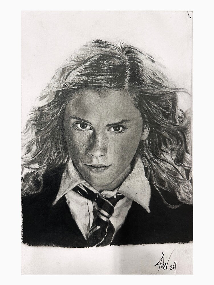 Hermione Granger Pencil Portrait by ArtbyJRW29