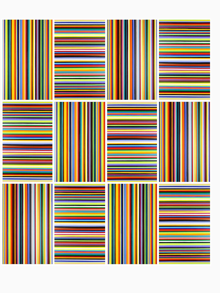 Colorful Lines Pattern by Kitslam Art