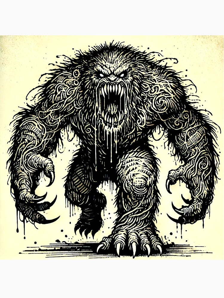 Graphic novel style monster gone rogue by Fireborn Press