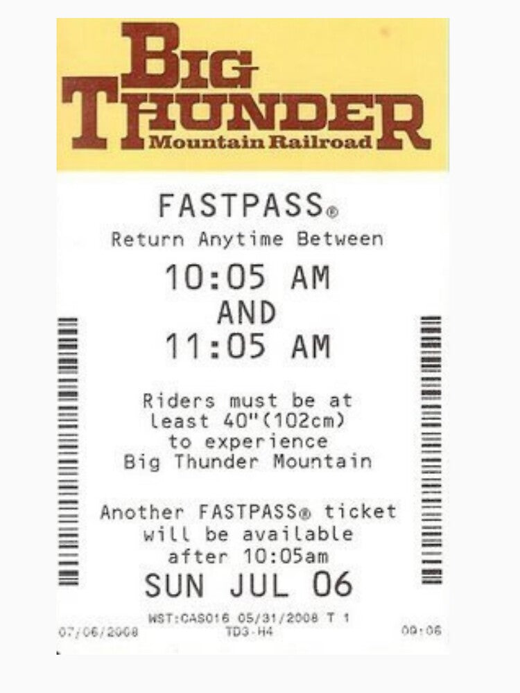 Big Thunder Mountain Railroad Fastpass by Pixie Dust Dreamer